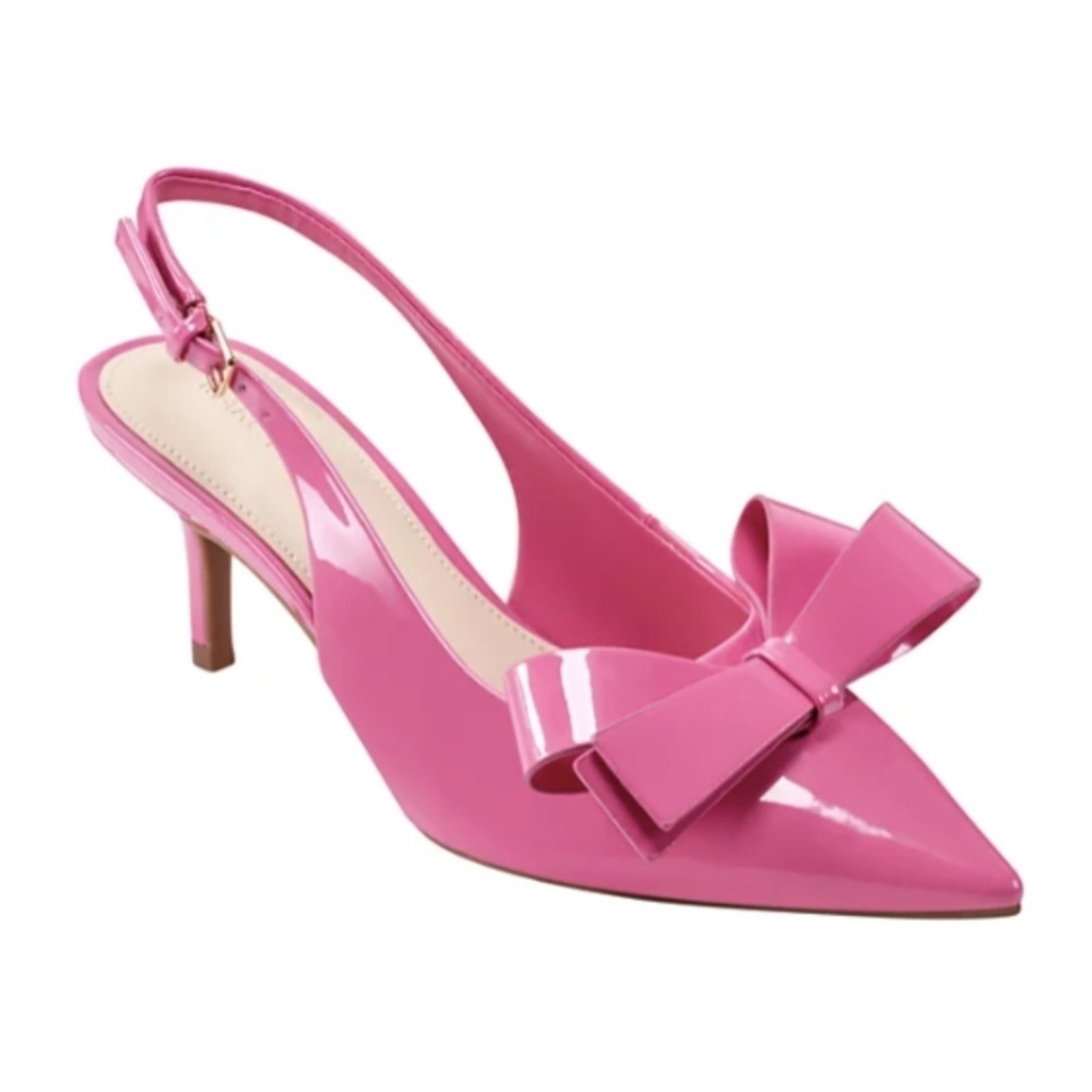 Elegant Pink Slingback Heels with Bow Very Elegant💃 NWB Barbiecore Coquette 😍